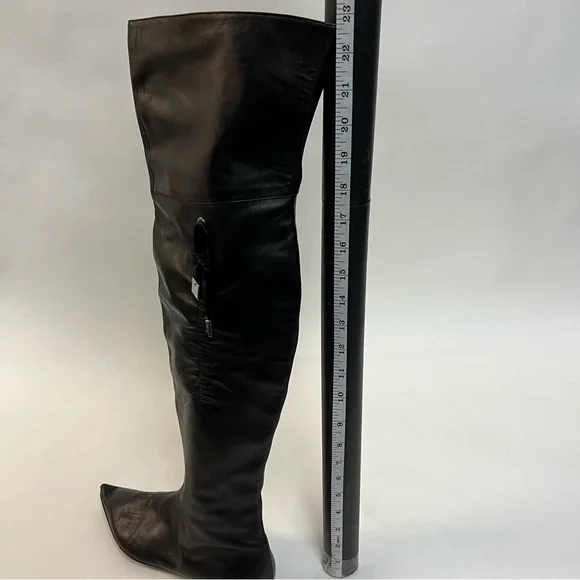 Dior Black Over the Knee Boots - Picture 3 of 16